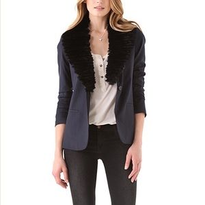 NWT Elizabeth and James fur collar Jim blazer